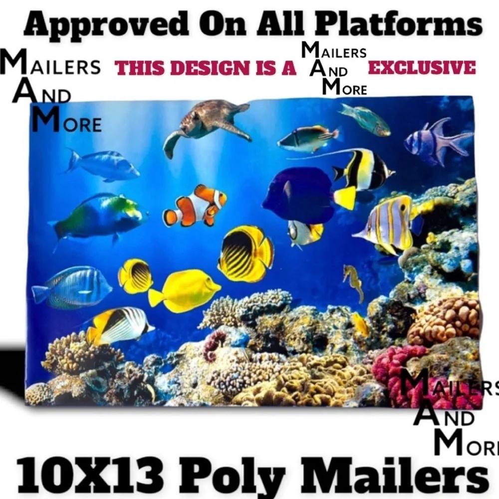 25 10X13 5 Designs 5 Each Some Beach Somewhere Variety Pack MAILERS, Envelopes - Picture 5 of 6